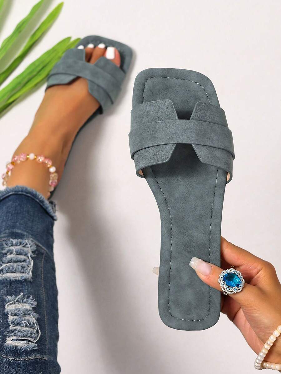 Slip-in tofflor för dam – låg klack