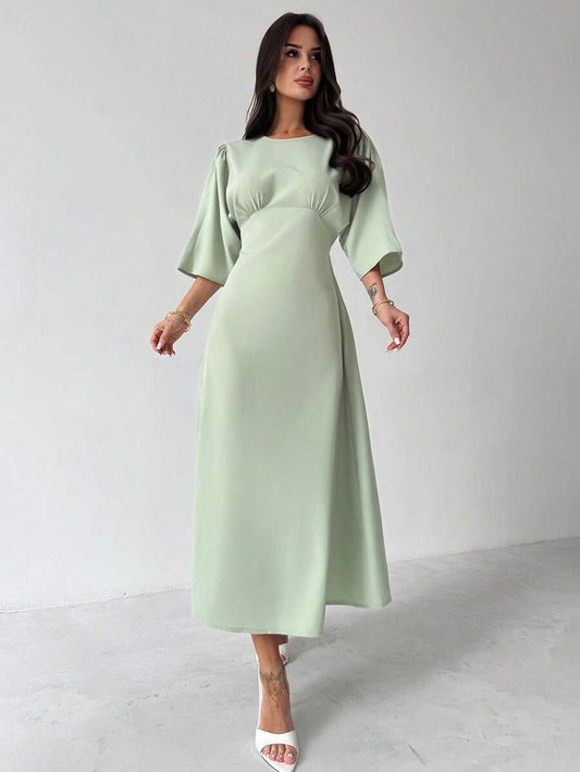 Grace Grön Midiklänning