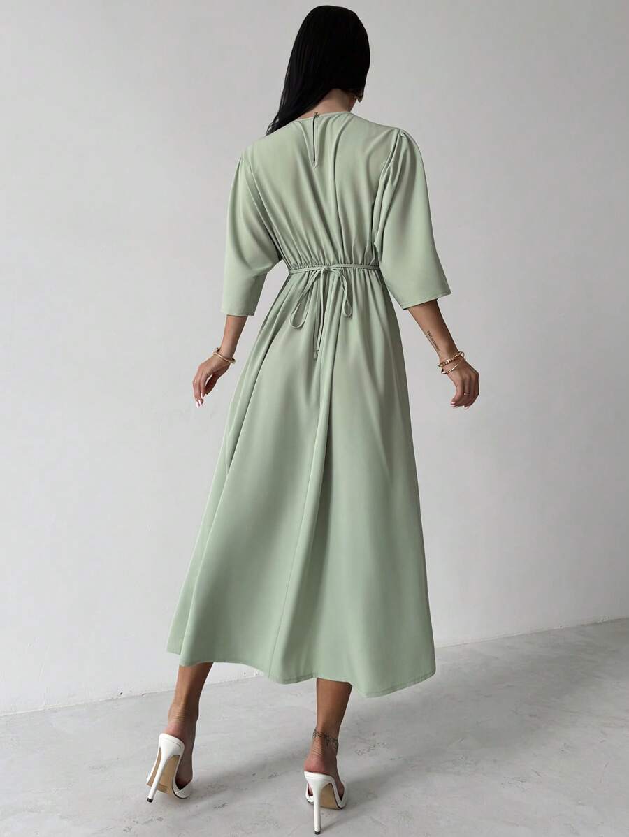 Grace Grön Midiklänning