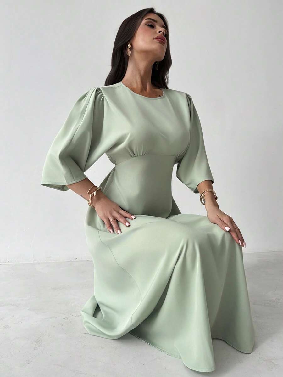 Grace Grön Midiklänning