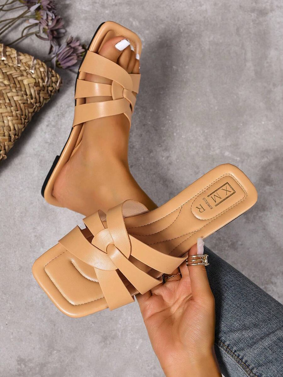 Slip-in tofflor för dam – låg klack