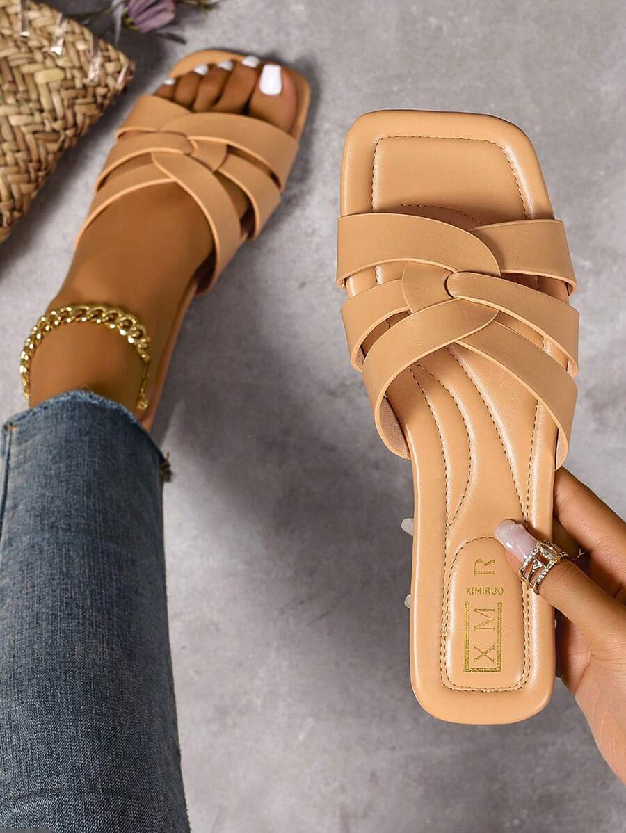 Slip-in tofflor för dam – låg klack