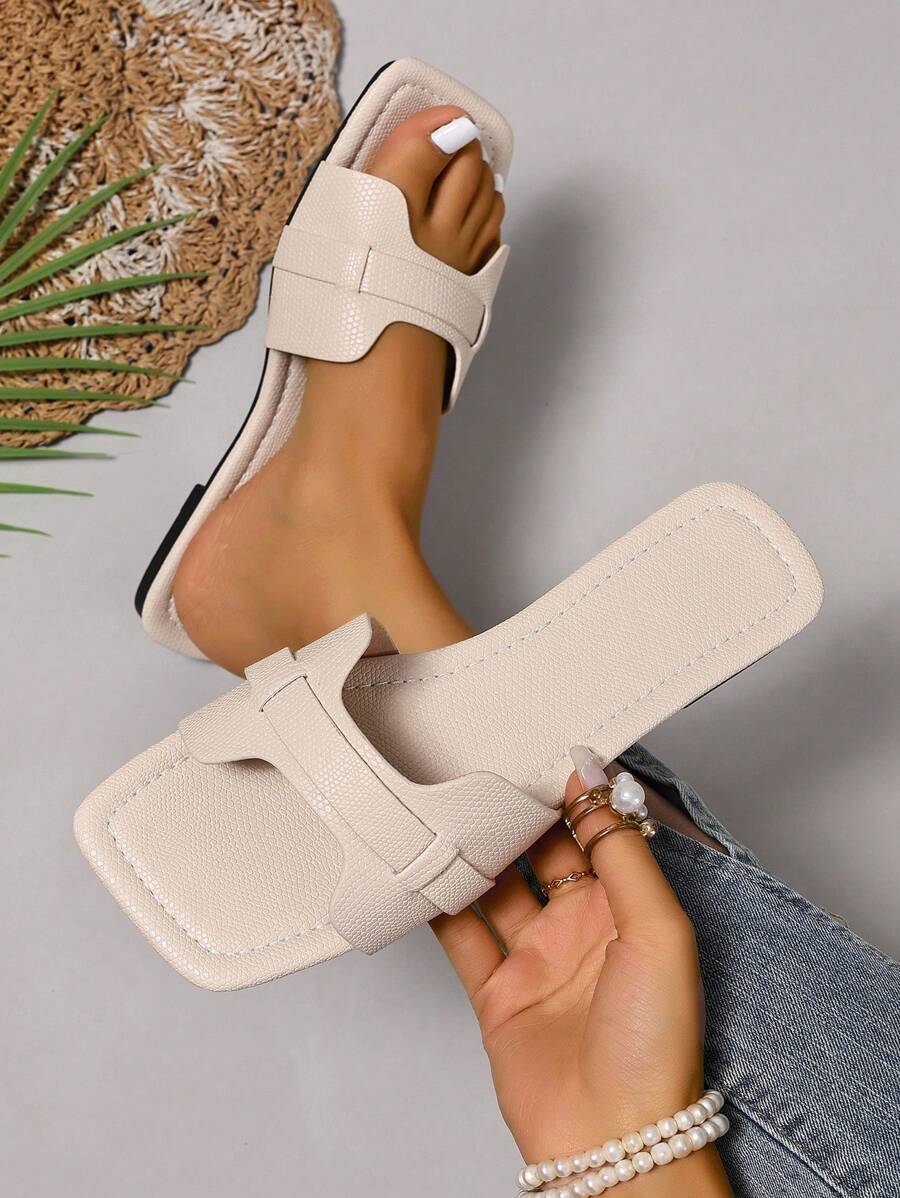 Slip-in tofflor för dam – låg klack