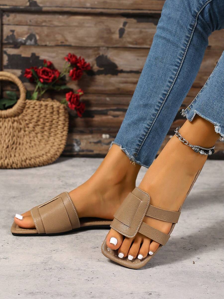 Slip-in tofflor för dam – låg klack