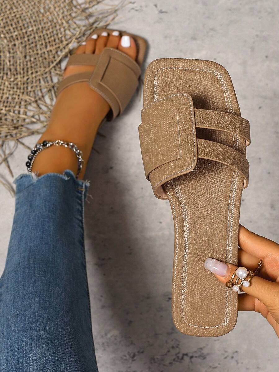 Slip-in tofflor för dam – låg klack