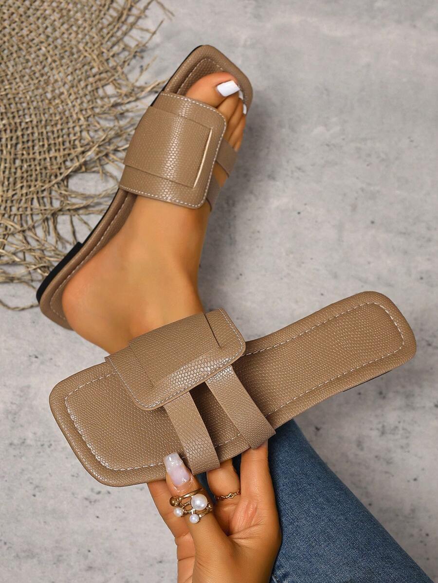 Slip-in tofflor för dam – låg klack