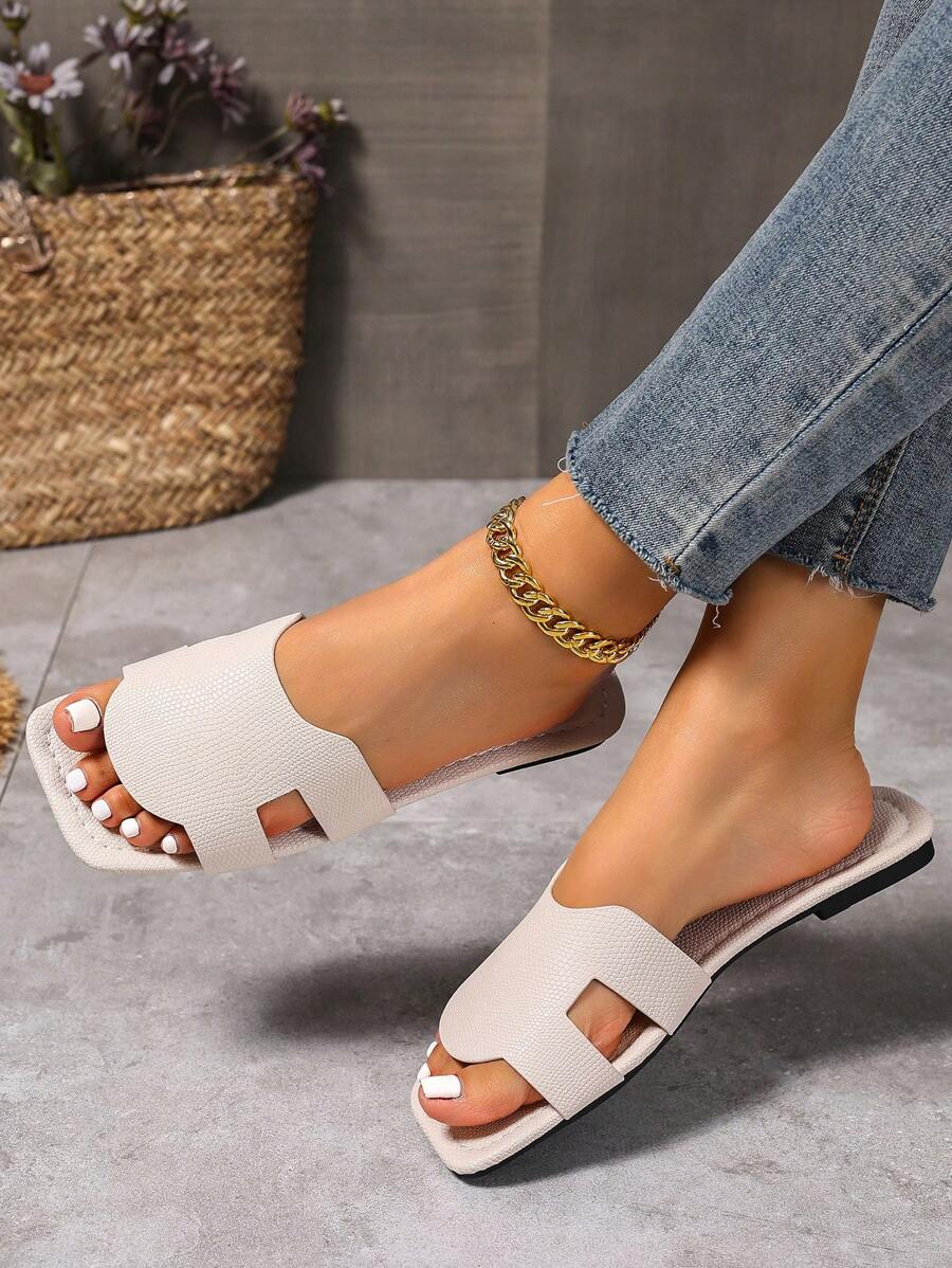 Slip-in tofflor för dam – låg klack