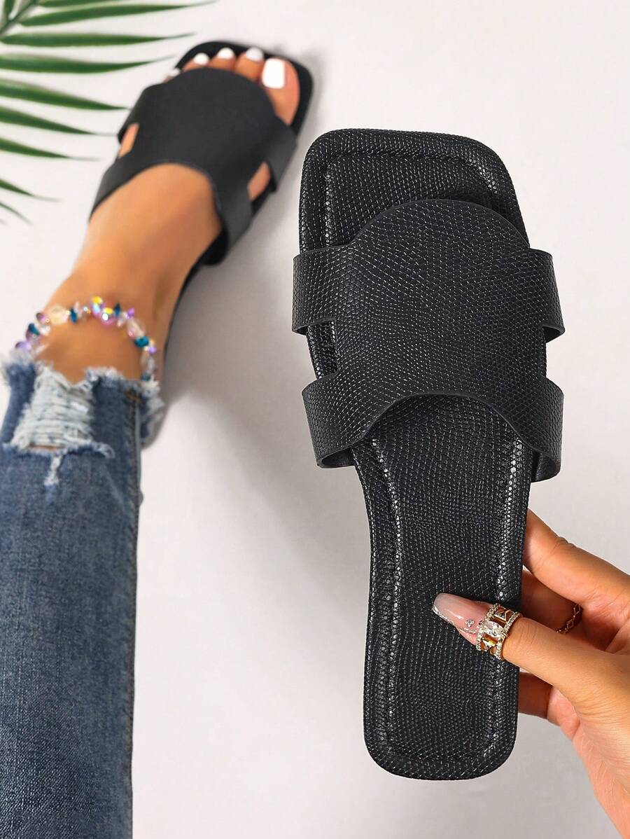 Slip-in tofflor för dam – låg klack