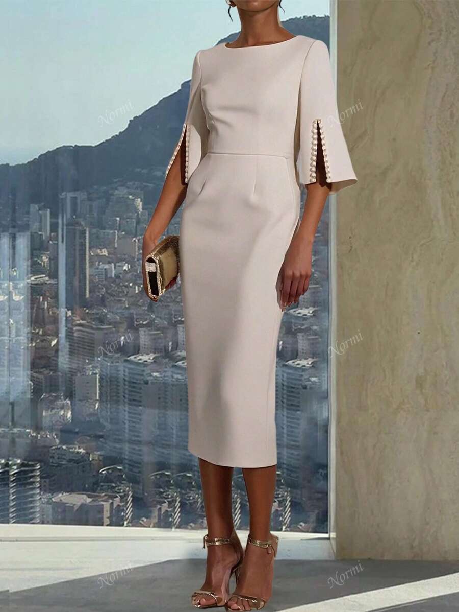 Pärlbälte Midiklänning