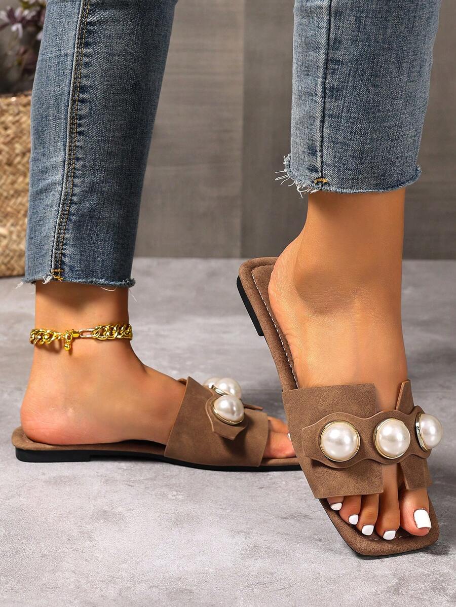 Slip-in tofflor för dam – låg klack