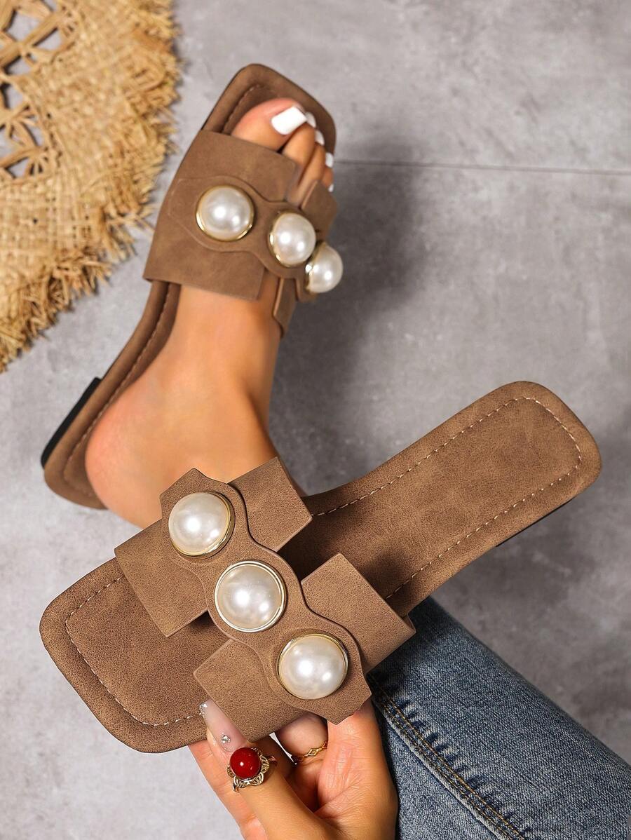 Slip-in tofflor för dam – låg klack