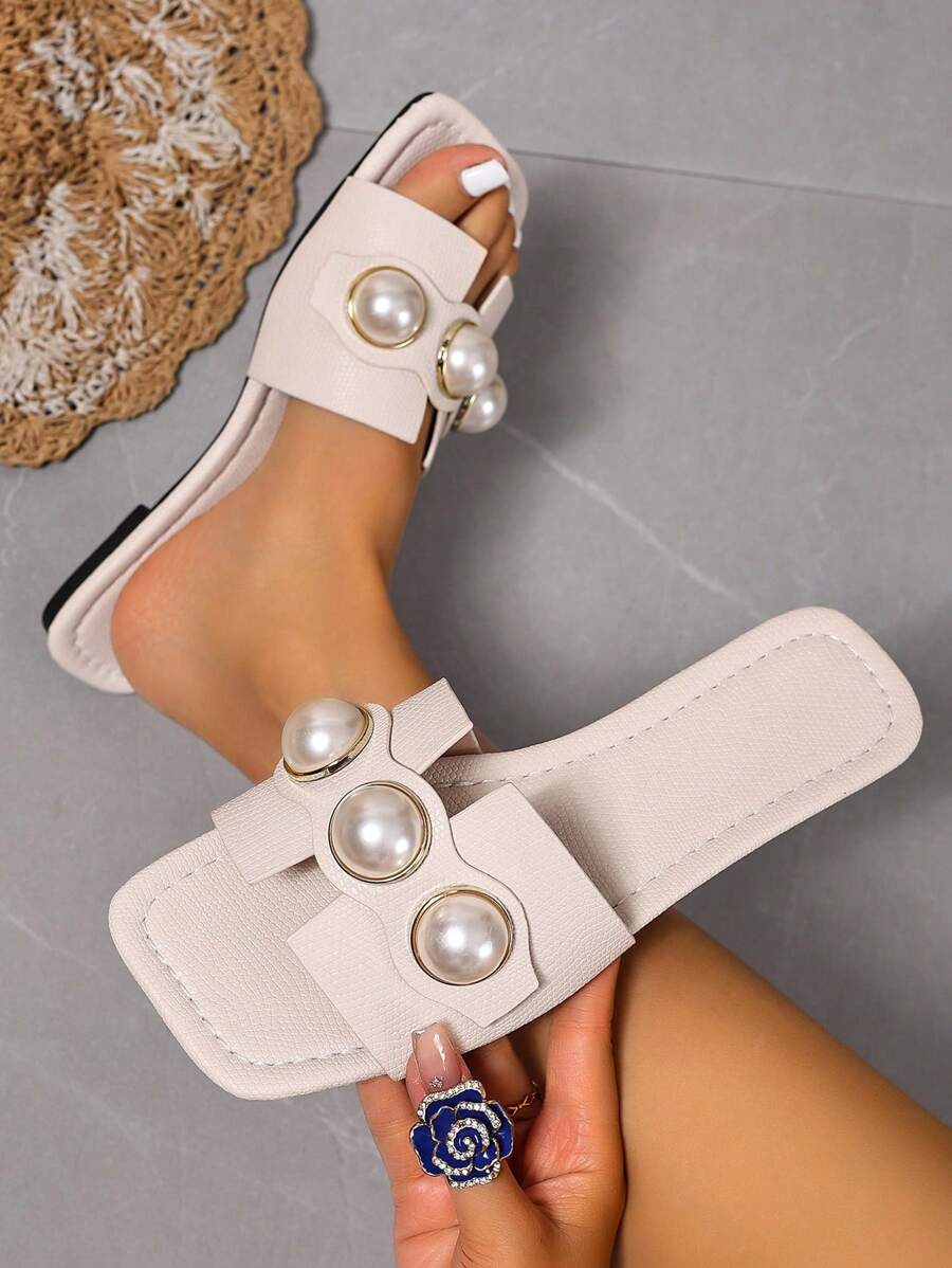 Slip-in tofflor för dam – låg klack