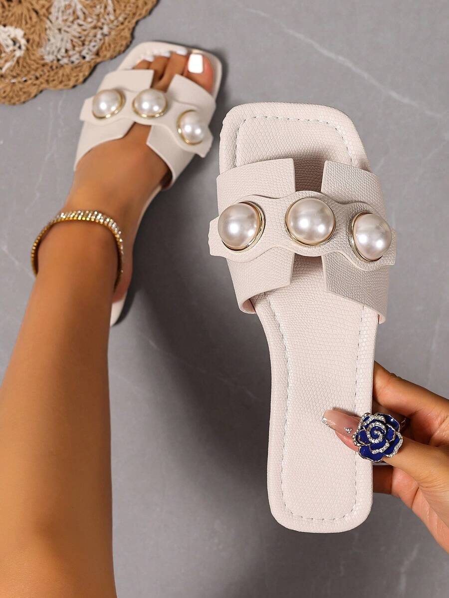 Slip-in tofflor för dam – låg klack