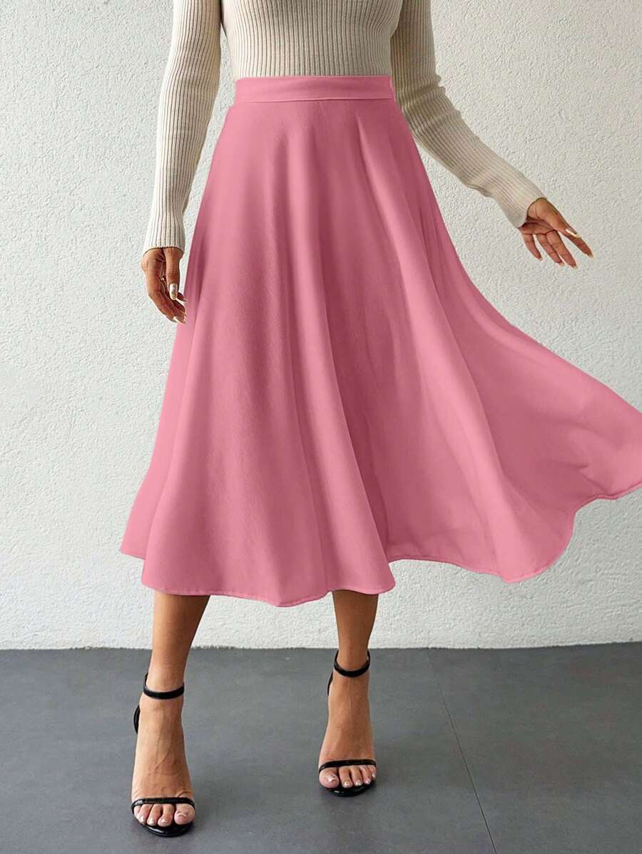 Klassisk medellång kjol