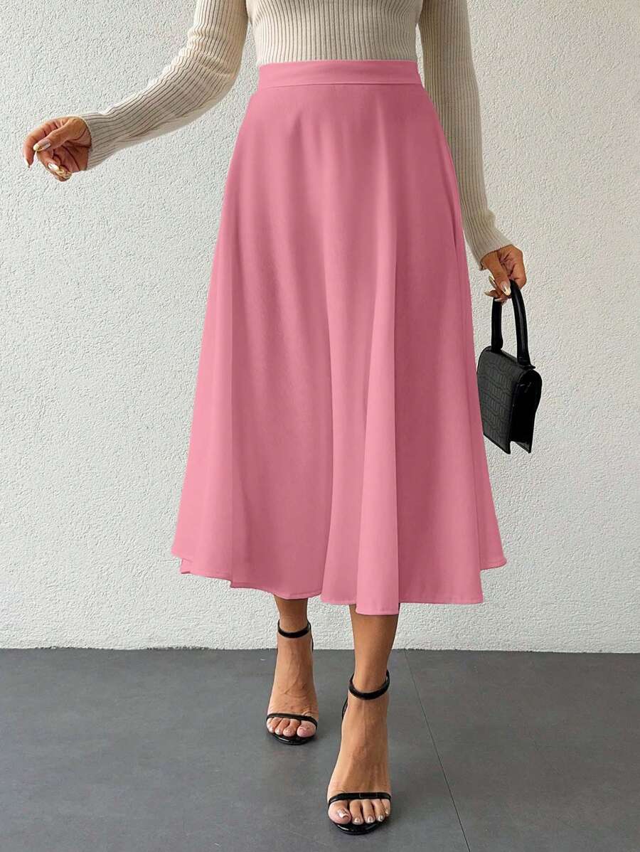 Klassisk medellång kjol