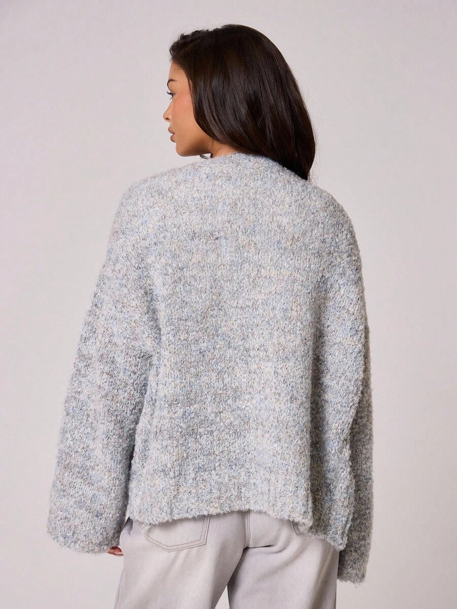 Oversize stickad kofta