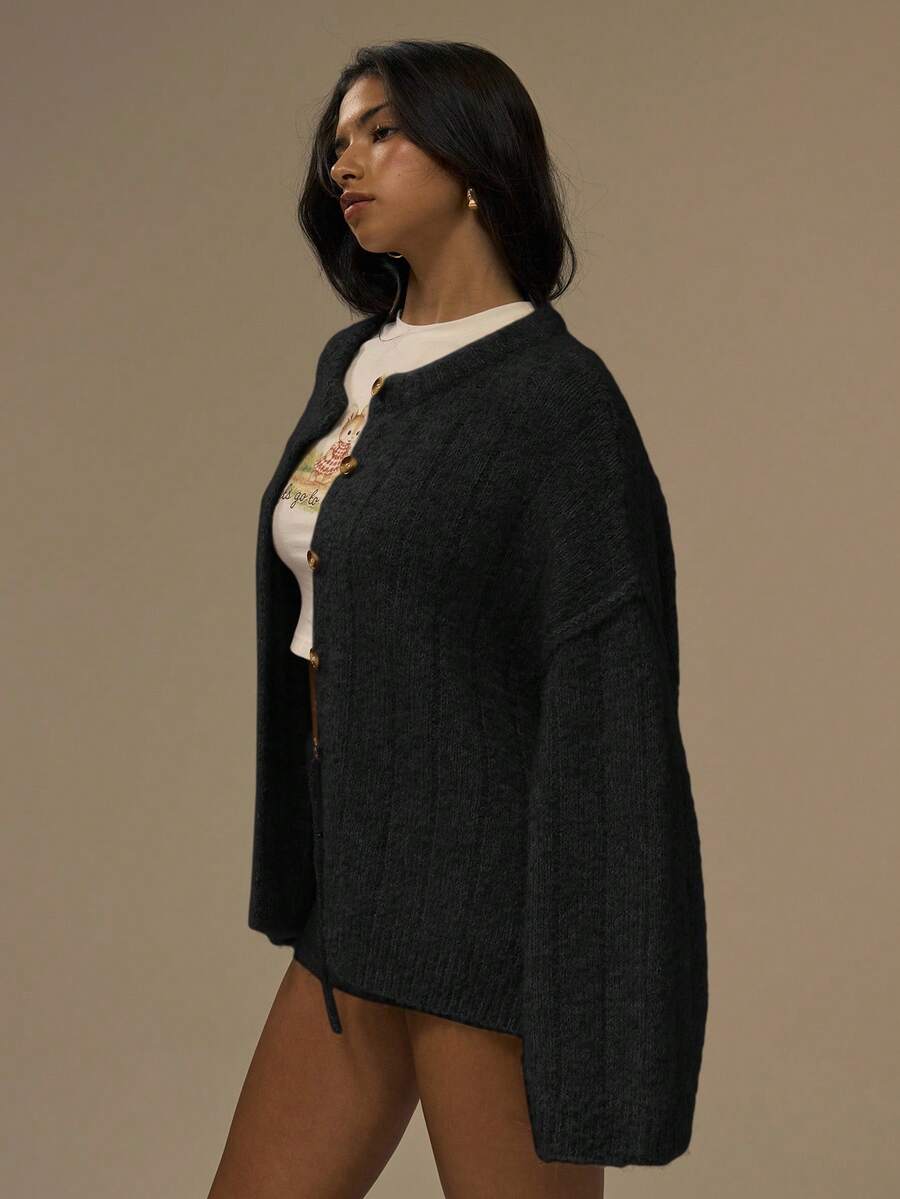 Oversize kofta med knappar