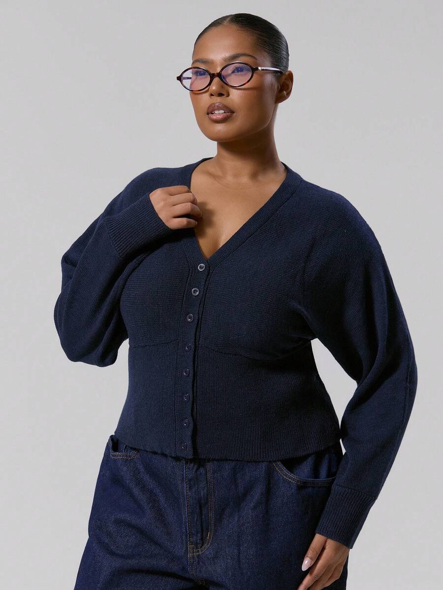 Figursydd V-ringad kofta