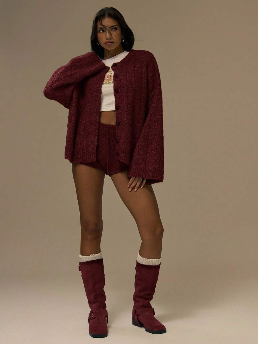 Oversize kofta med knappar