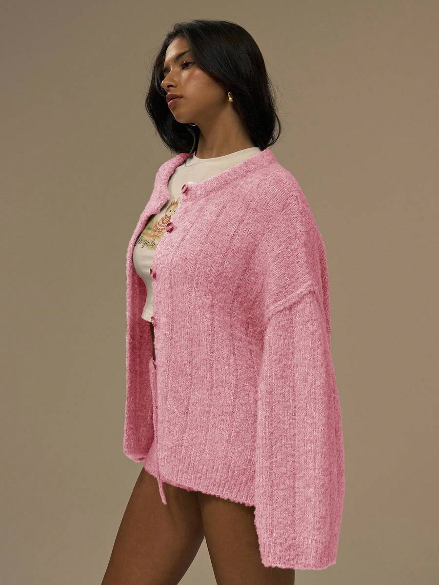 Oversize kofta med knappar