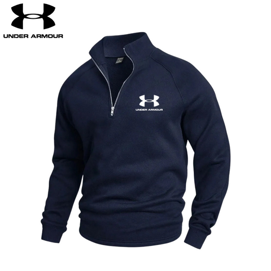 UA - Bomullströja med halv dragkedja