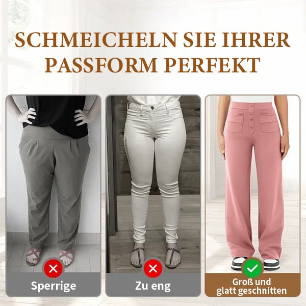🔥Lässige Stretch-Hose mit hoher Taille für Frauen
