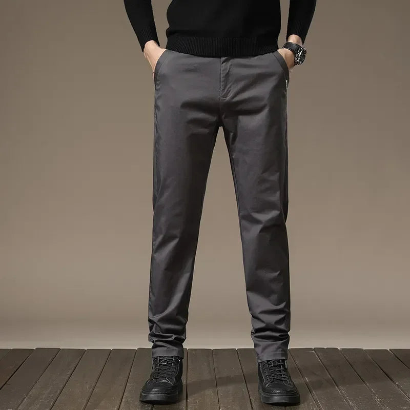 Pure Cotton Slim Fit Byxor