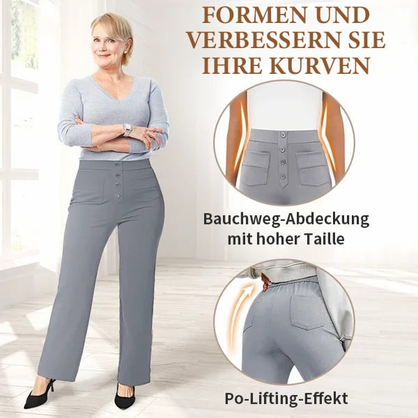 🔥Lässige Stretch-Hose mit hoher Taille für Frauen